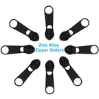 100 Pack #5 Zipper Sliders Replacement, Black