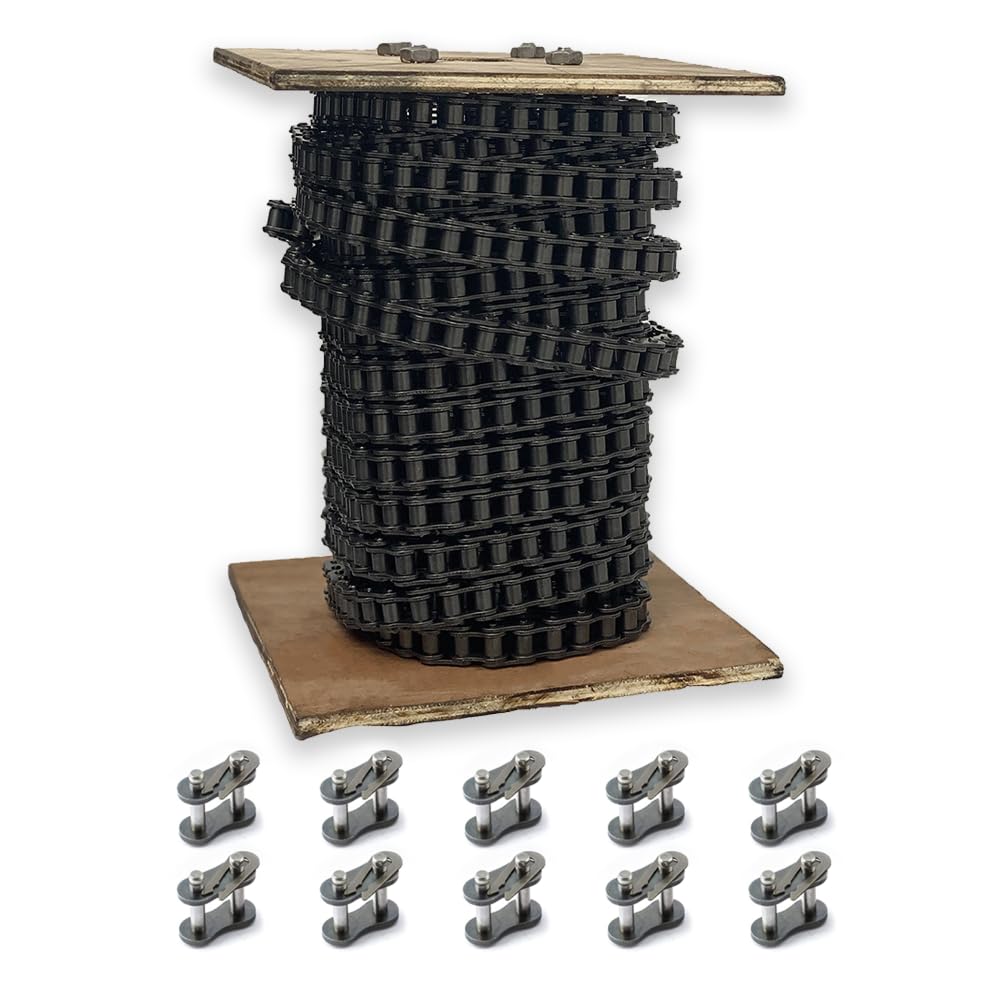 PGN #41 Carbon Steel Roller Chain - 100 Ft + 10 Free Links