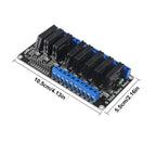 8 Channel Solid State Relay Module Board DC 5V High Level Trigger with Fuse