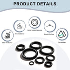 122 Buna-N O-Ring 70 Duro, 1-1/8" ID x 1-5/16" OD x 3/32" Width