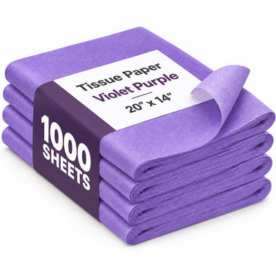 Purple Tissue Paper for Gift Bags, 1000 Sheets 20 x 14 Inch