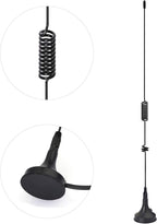 2-Pack 16.5 Inch Dual Band Ham Radio Antenna VHF UHF 136-174MHz 400-470MHz Magnetic Base SMA Female Antenna Handheld