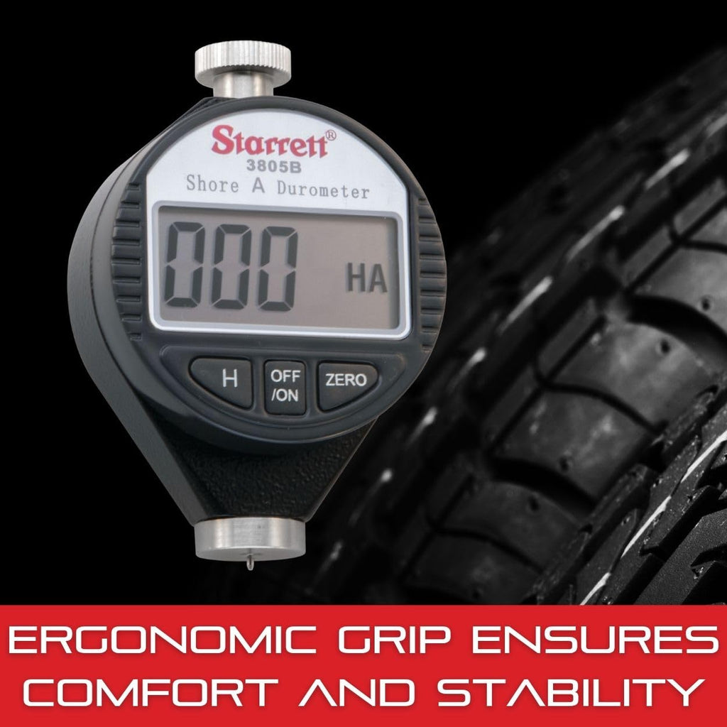 Starrett Digital Durometer, Shore A Scale - 0-100 HSA