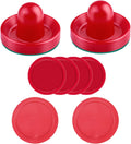 Air Hockey Accessories 2 Pack Pushers and 4 Pack Pucks Set | Includes Air Hockey Paddles and Multiple Size Pucks