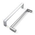 5 Pack 5 Inch(128mm) Polished Chrome Square Cabinet Pulls Kitchen Cabinet Handles Cabinet Hardware Drawer Pulls for