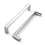 5 Pack 5 Inch(128mm) Polished Chrome Square Cabinet Pulls Kitchen Cabinet Handles Cabinet Hardware Drawer Pulls for