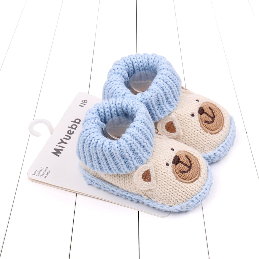 Baby Boy Girl Knitted Booties Soft Sole Warm Walking Shoes
