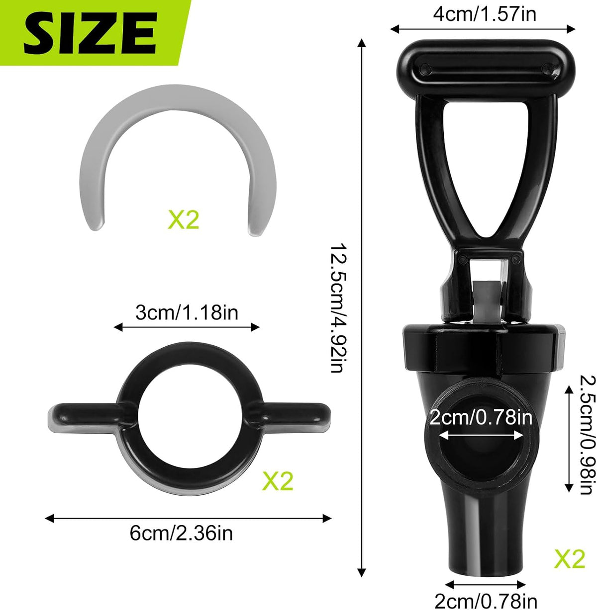 (2Pack) 03260.0002 Replacement Faucet Kit for Ice Tea Dispenser, Spigot Replacement for Tea Urn, Reusable Tea Faucet