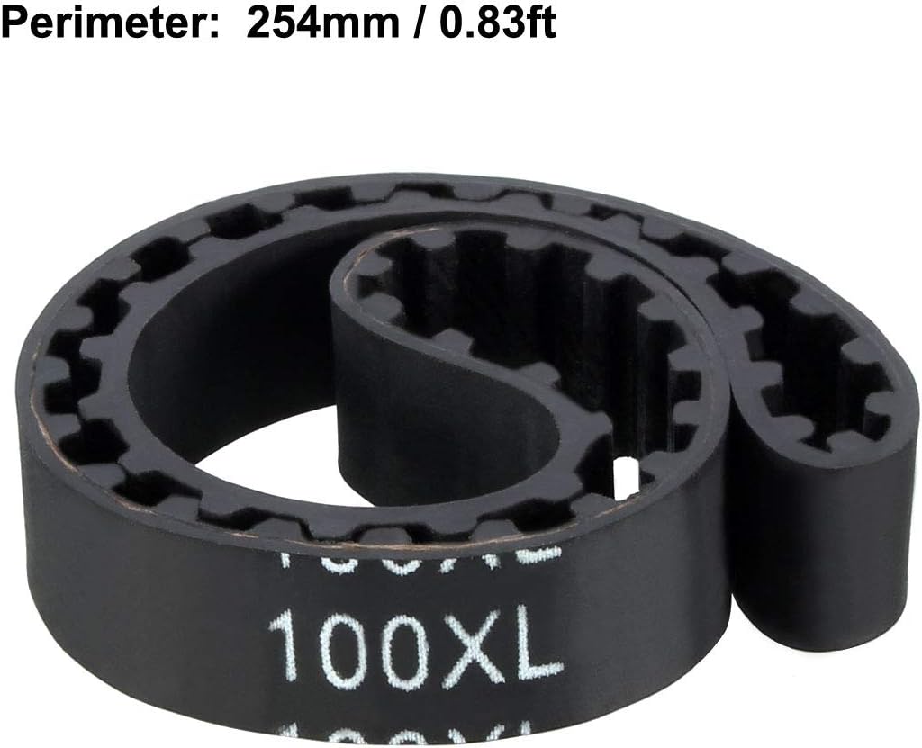 uxcell 100XL Rubber Timing Belt Synchronous Closed Loop Timing Belt Pulleys 10mm Wide