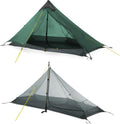 LANSHAN Ultralight Tent 3-Season Backpacking Tent for 1-Person or 2-Person Camping, Trekking, Kayaking, Climbing, Hiking