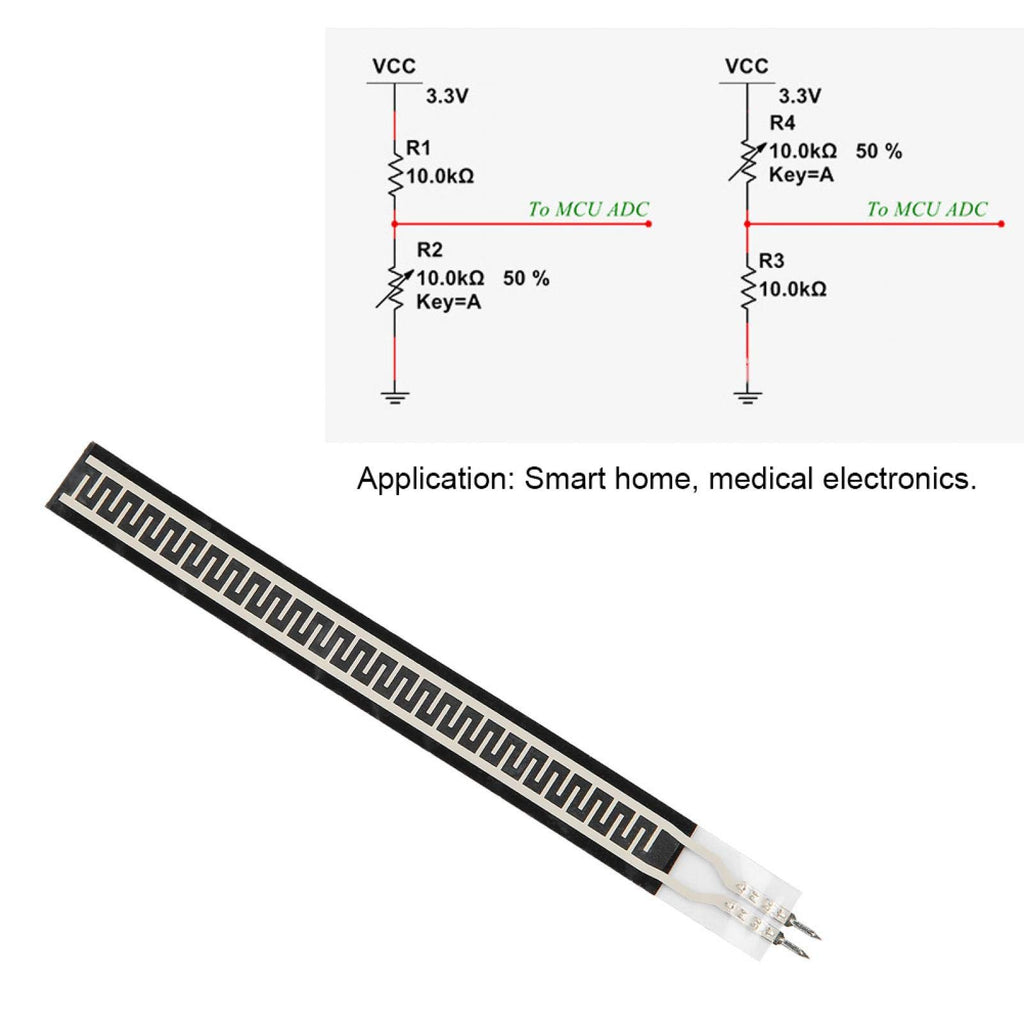 Thin Film Pressure Sensor 500g Flexible Bend Sensor ZD10-100 Strip Force Sensor Resistance Sensitive Resistor 600mm