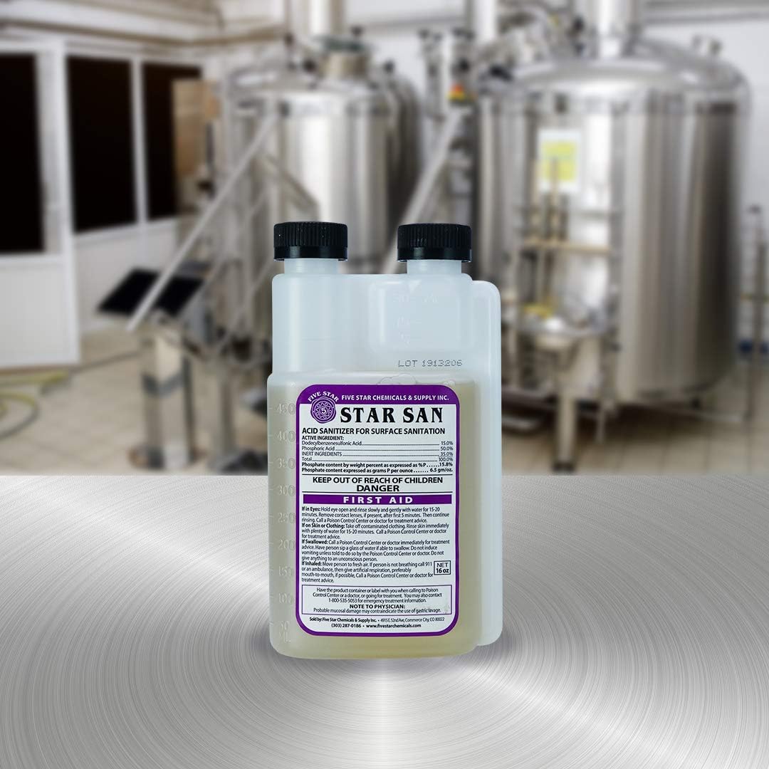 Star San - 16 Ounce - Brew Sanitizer High Foaming Acid Anionic & North Mountain Supply Food Grade Potassium Sorbate