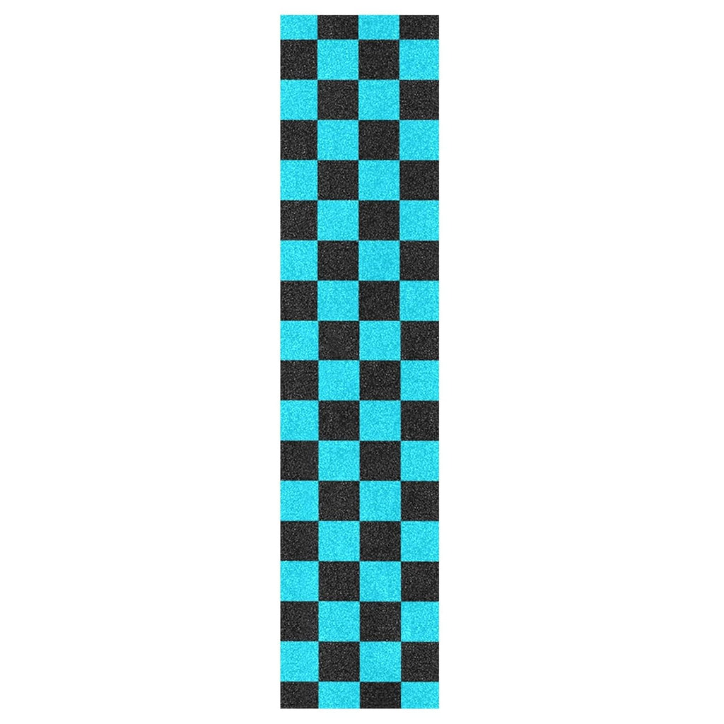 Checkered Blue Black Skateboard Grip Tape Longboards Griptape Sandpaper for Rollerboard Non-Slip Bubble Free Street