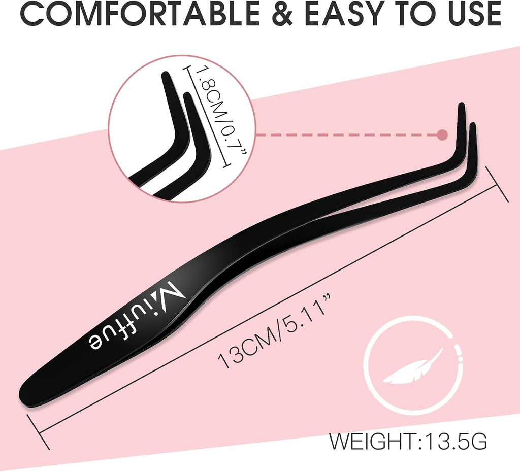 Lash Applicator Tool Curved Eyelash Tweezers