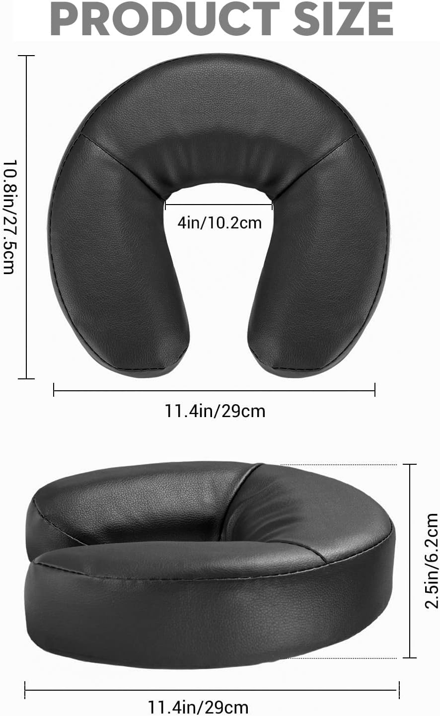Massage Face Cradle Cushion, Universal Massage Face Pillow Head Neck Rest | Professional Massage Table Soft Memory