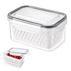 Psiriol Fruit Storage Containers for Fridge (5x3.3x2.6 Inch)