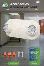 E2 Lighting Commercial LED Emergency Lights, Bug Eye