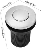 Eujgoov Air Switch Kit 32mm Self-Locking Button for Spa Tub