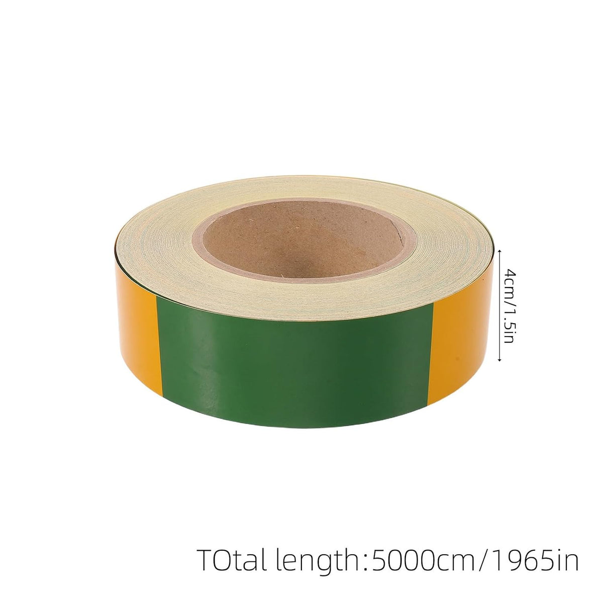 Reflective Yellow Green Safety Caution Tape PVC Floor Marking Roll