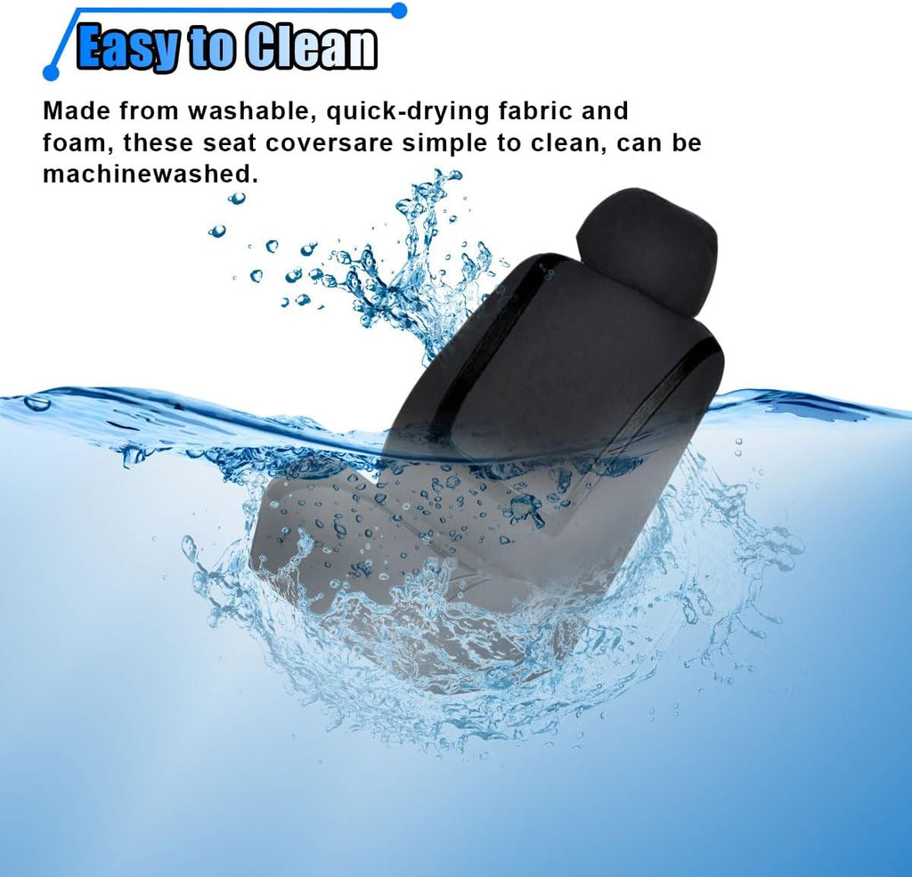 2 Pack Car Seat Covers, Breathable Seat Protectors, Anti-Slip Driver Seat Cover, Comfortable Front Seat Cover Set
