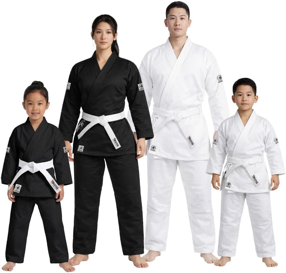 Professional Double Stitch Strong Quality Training Student Karate Gi,Middleweight 8oz With Free White Belt