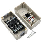 BAOMAIN 3-Phase 30A Motor Starter Switch, Self-Locking ON Off Push Button
