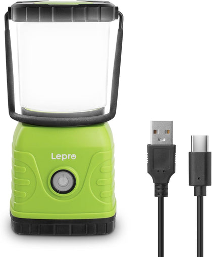 1300LM LED Camping Lantern Rechargeable, 4 Light Modes, 3600mAh Power Bank, IPX4 Waterproof, Perfect Lantern