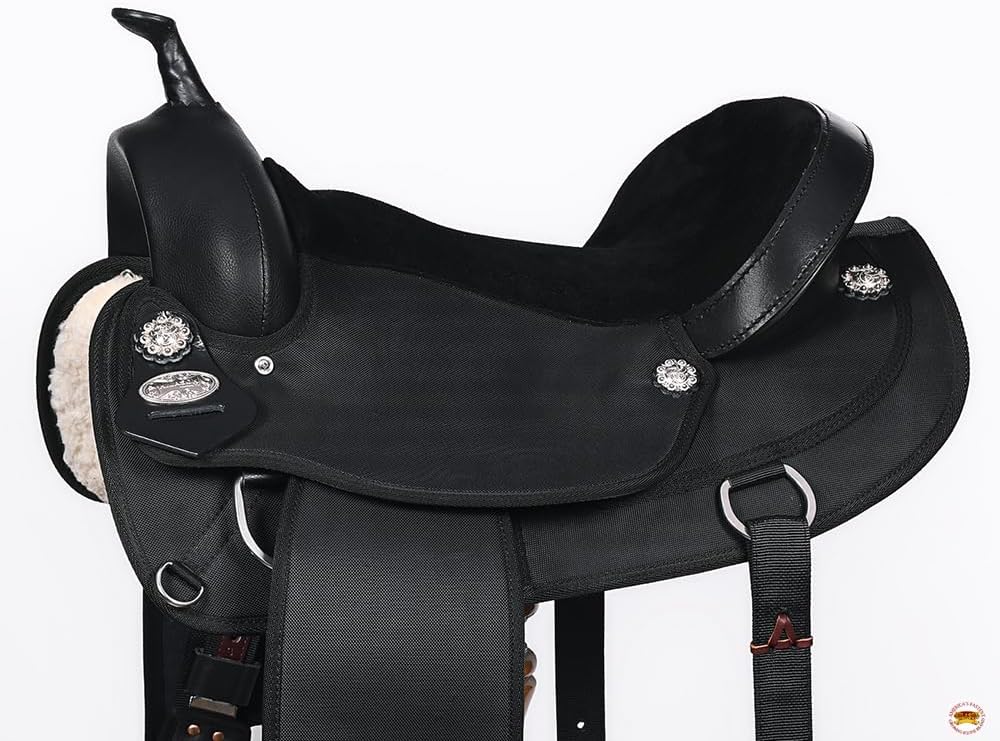 Flex Tree Western Horse Saddle Cordura Synthetic Trail & Pleasure | for Horses