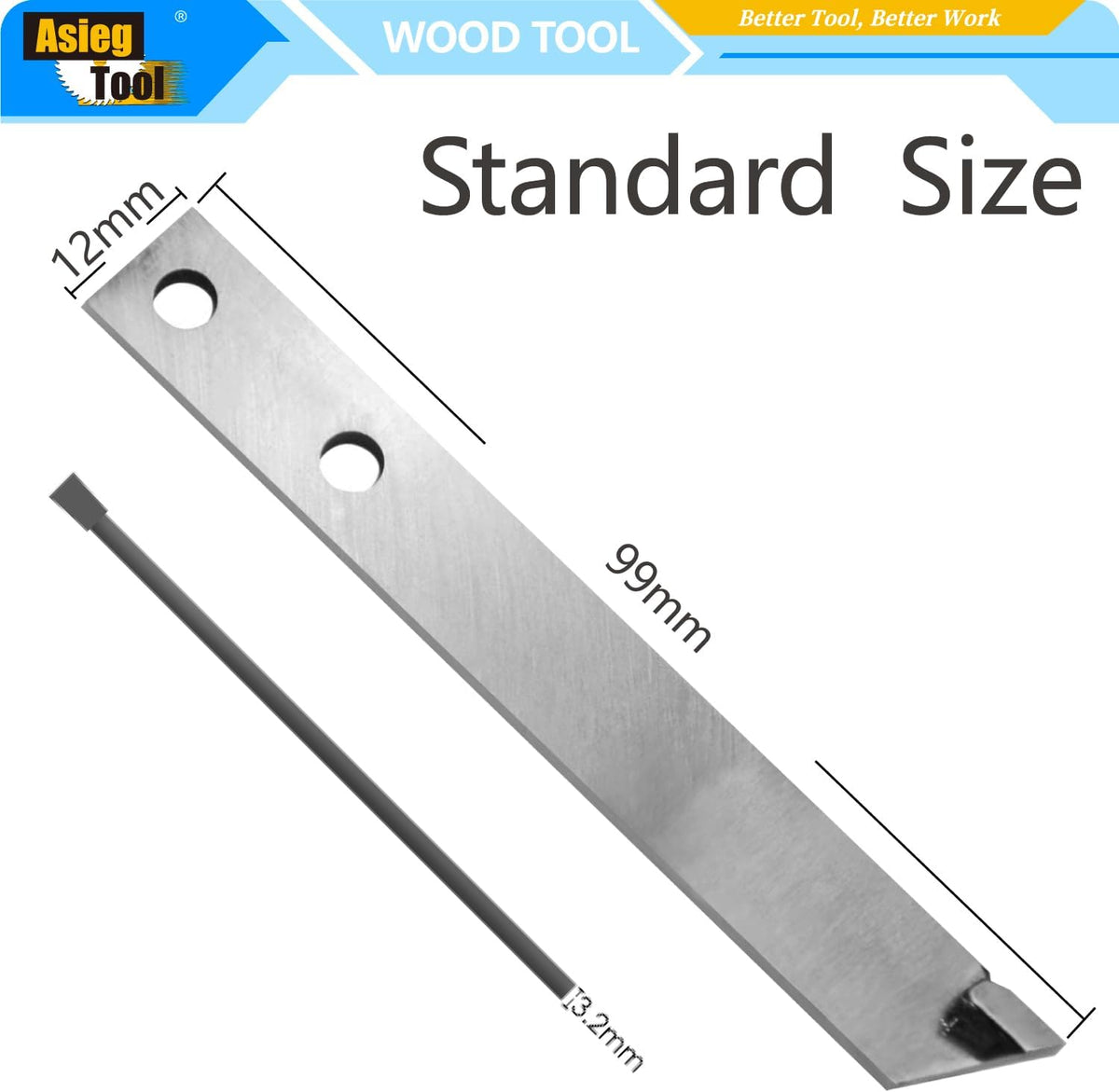 Carbide Tiped Wood Turning Replacement Blades Knives Cutter for Parting Tool and Grooving Woodturning Lathe Tool 100x12.2x3mm