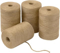 4 Pack Jute Twine String 328ft Each 3-Ply Durable Brown