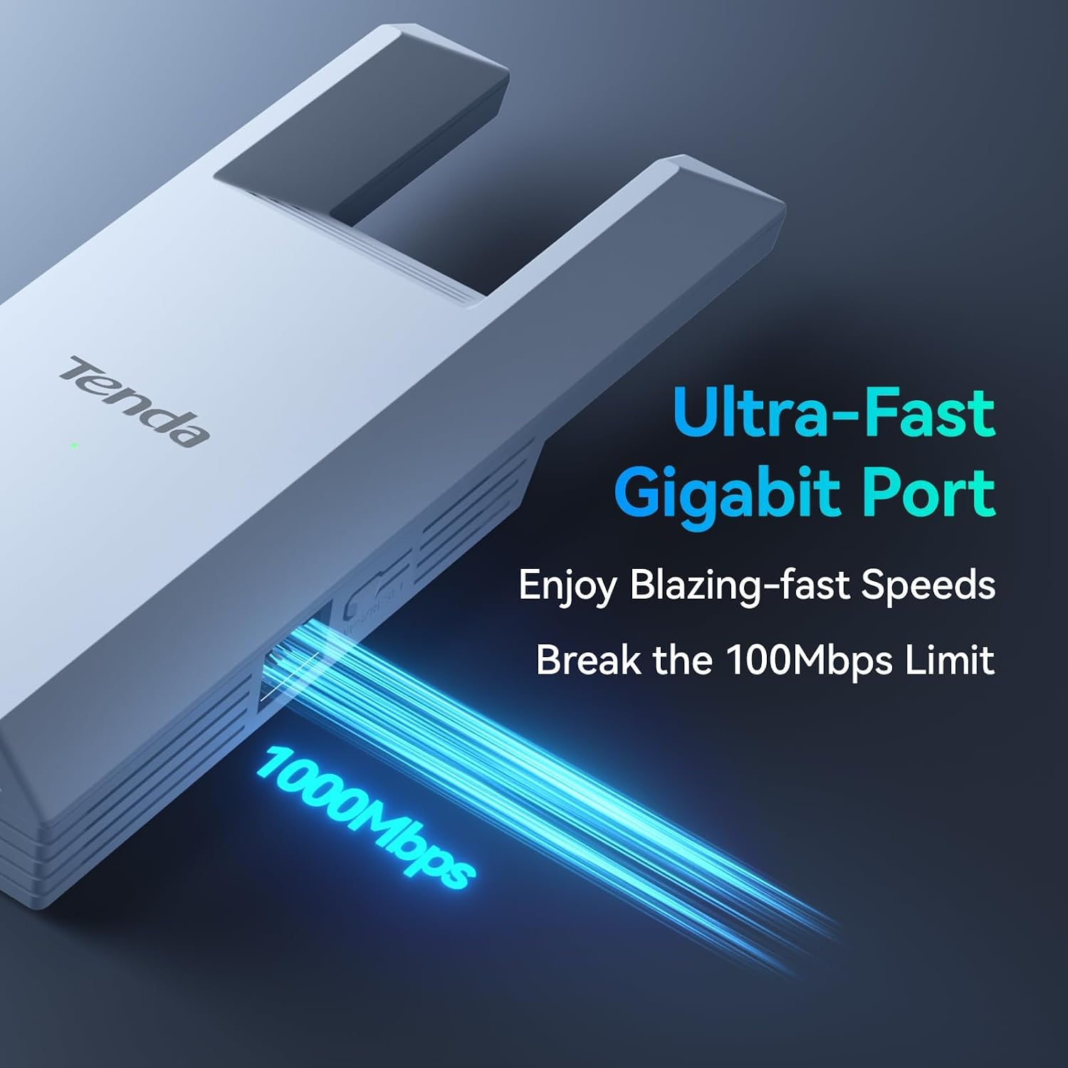 WiFi Range Extender AC1200 - WiFi Extender with Gigabit Ethernet Port, 1.2Gbps Home Signal Booster, Dual Band, Up to