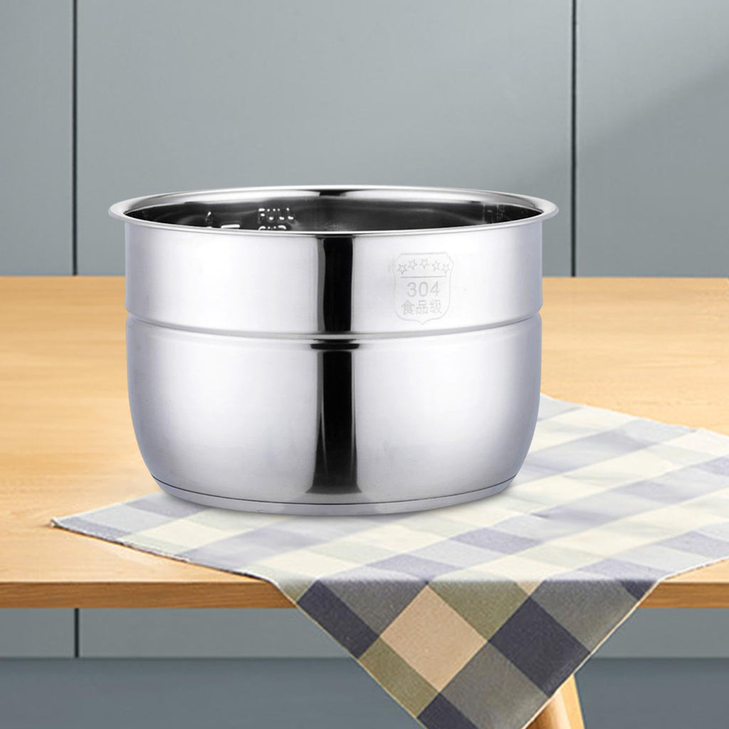 AFXGUSD Rice Cooker Stainless Steel Inner Pot Pressure Cooker Inner Container Inner Pot Replacement, 12L