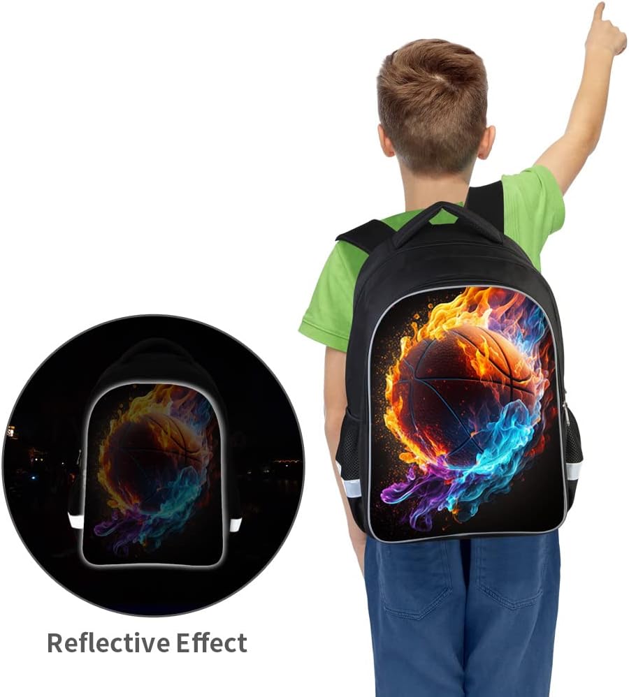 School Backpack for Boys, Basketball Backpack for Boys School Bag Suitable for 6-18 Kid, for Children Teens