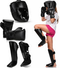 5 Pcs Boxing Guards Set for Kids with Sparring Headgear