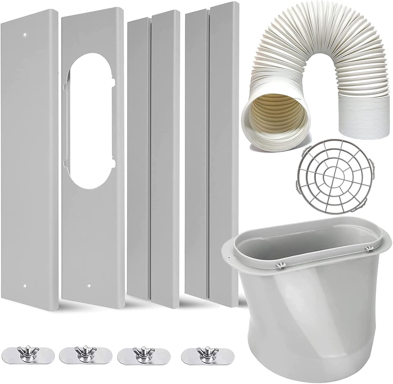 Portable Air Conditioner Kit with Hose, Adjustable Window Seal with 5.9 Inch Diameter 59" Length Hose for