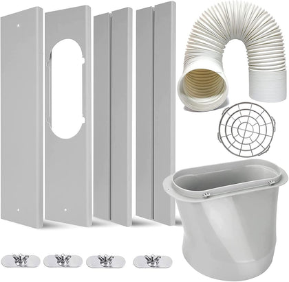 Portable Air Conditioner Kit with Hose, Adjustable Window Seal with 5.9 Inch Diameter 59" Length Hose for
