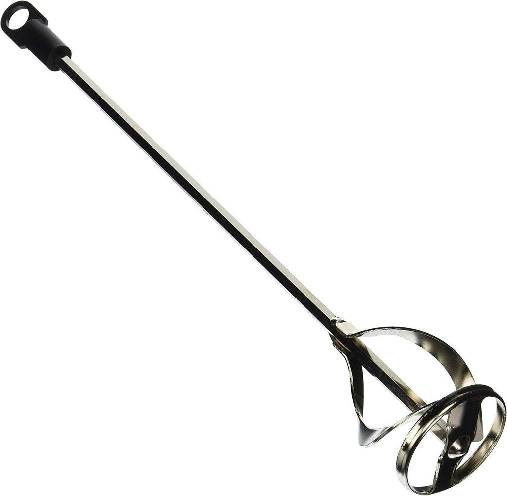 Paint and Mud Mixer for Drill - Mixes 1 to 3 Gallons - 15 3/4" Length - 5/16" Hex Shaft - Zinc Plated Steel