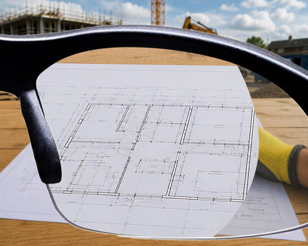 CONSTRUCTOR Clear Full Lens Reading Safety Glasses +2.0 Dioptre