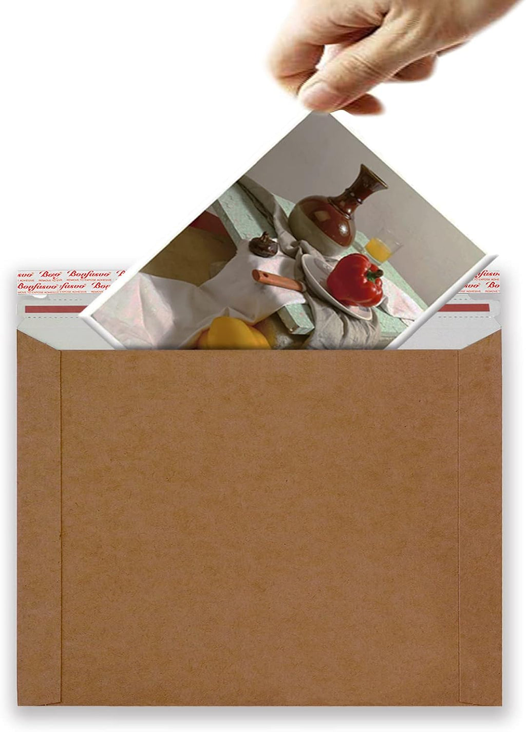 Rigid Mailers 30 Pack 9.5 x 12.5 inches Brown Self Seal Stay Flat Bulk Cardboard Kraft No Bend Mailers Peel and Seal