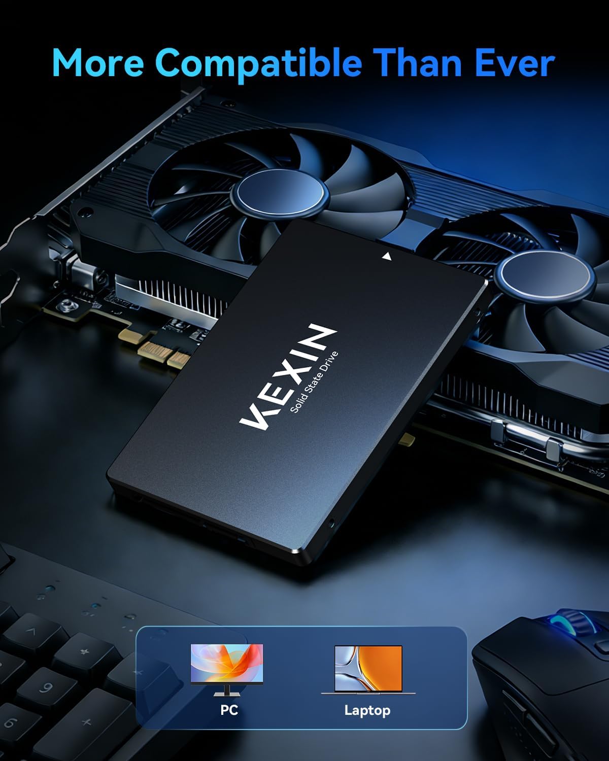 64GB SATA III Internal SSD 2.5" Internal Solid State Drive 64G up to 280MB/s SATA 3.0 Internal Drive 3D NAND Flash