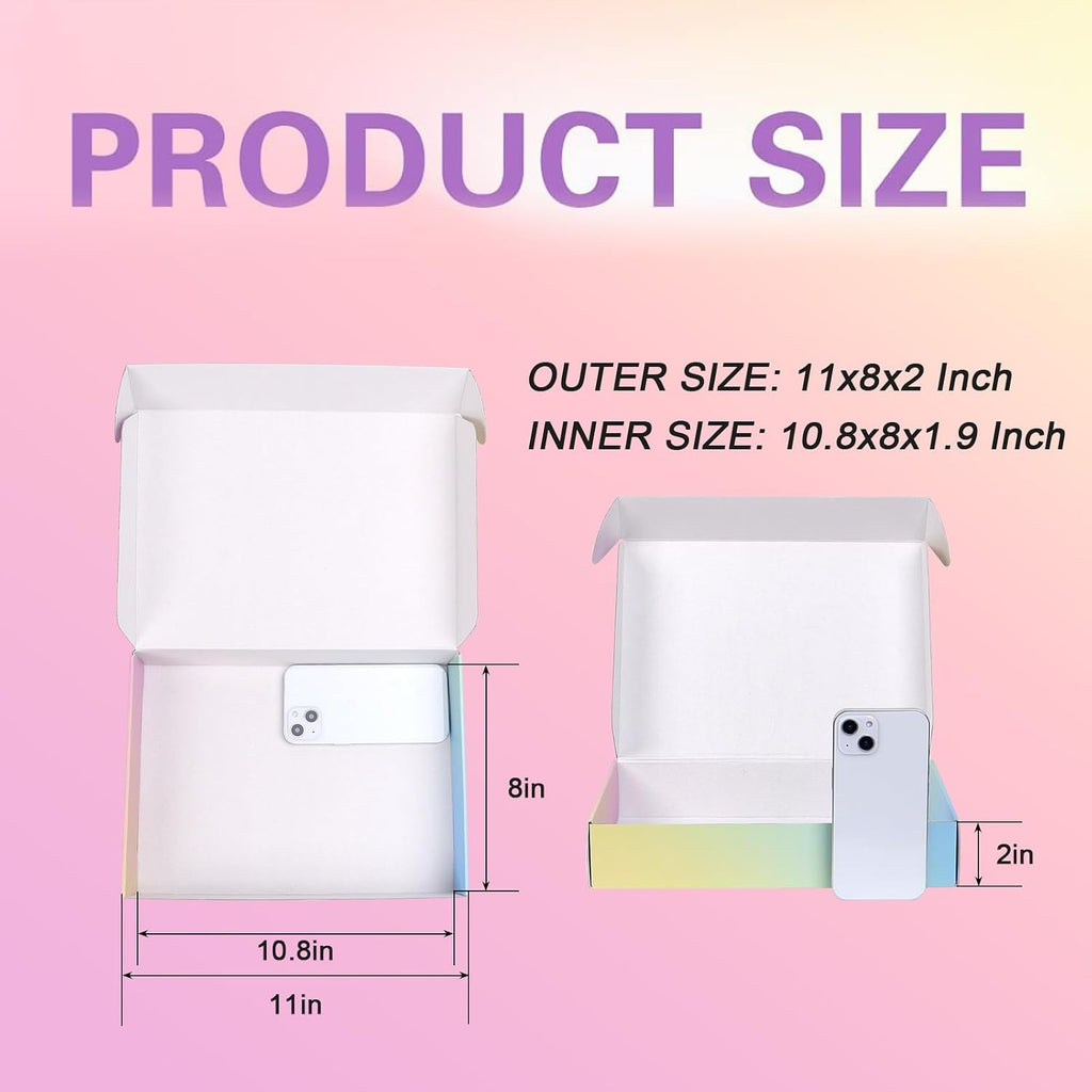 Shipping Boxes for Packaging, 11x8x2 Inches Corrugated Cardboard Boxes, Mailing Boxes for Small Business(15 Pack