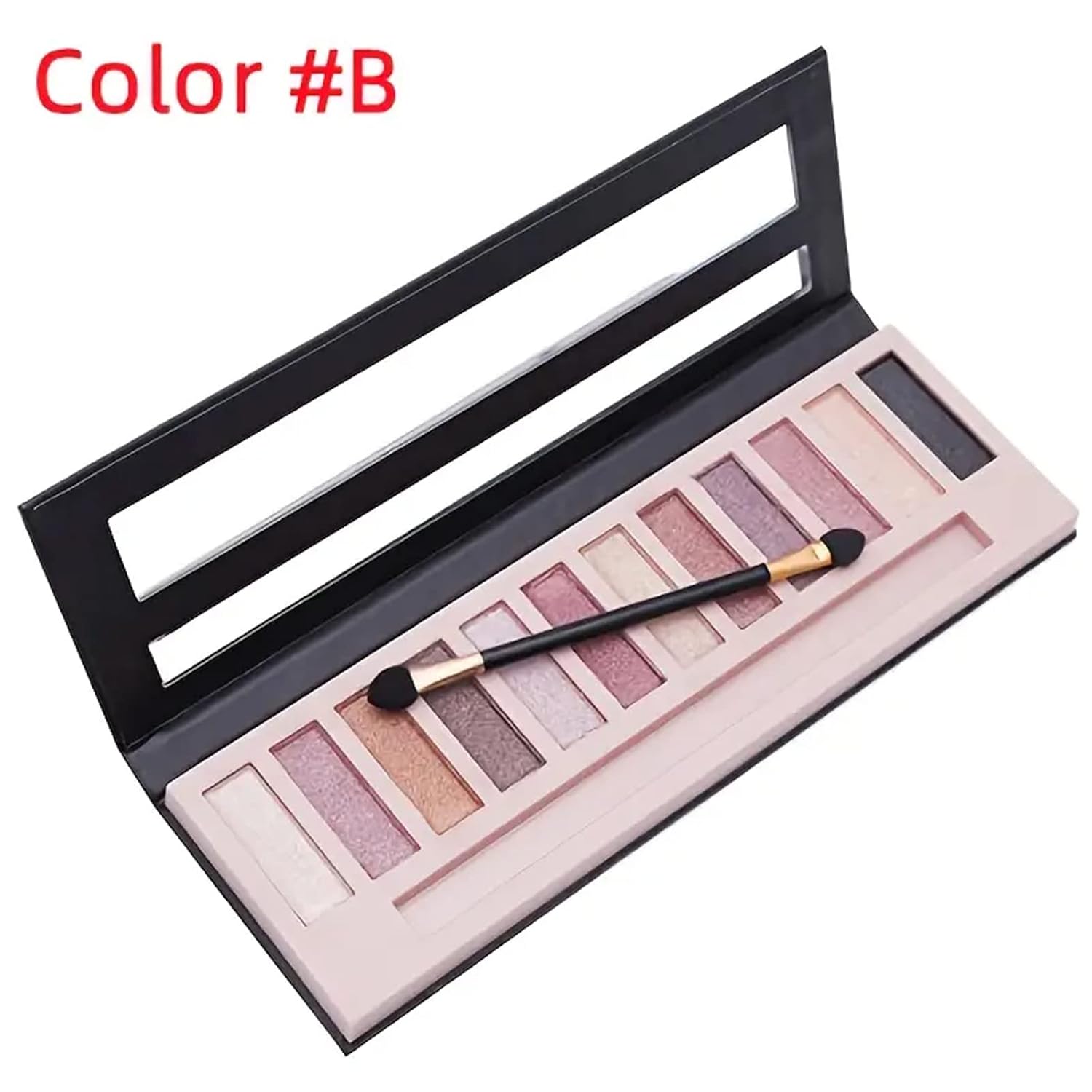 12 Colors Makeup Smoky Eyeshadow Palette Natural Nude Matte Shimmer Glitter Pigment Eye Shadow Pallete Set Black Eye