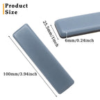 8Pcs 4 x 1 Inch Rectangular Adhesive Furniture Sliders