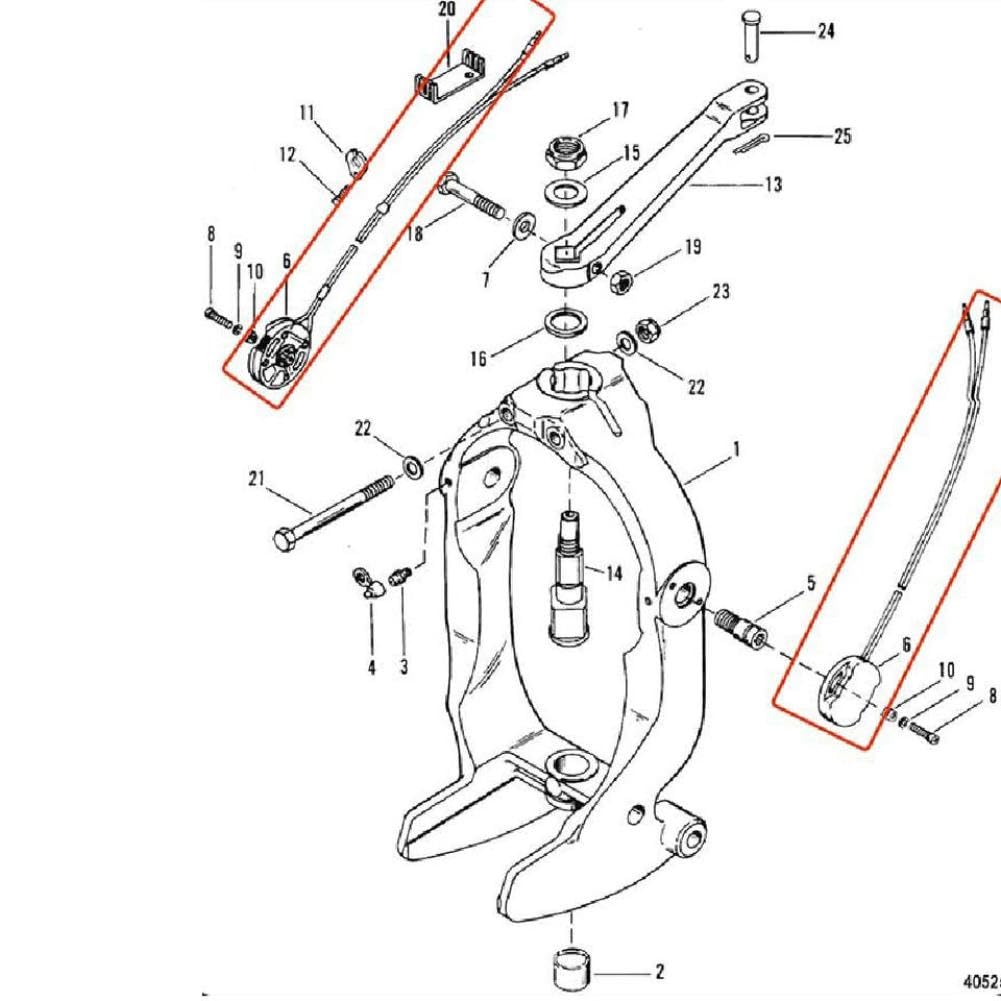 Tilt Trim Sender Limit Compatible with MerCruiser for Printer