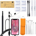 Ear Wax Removal Tool Kit, Ear Otoscope Cleaning Tool with Light Camera, HD Ear Digital Endoscope Ear Pick Equipped