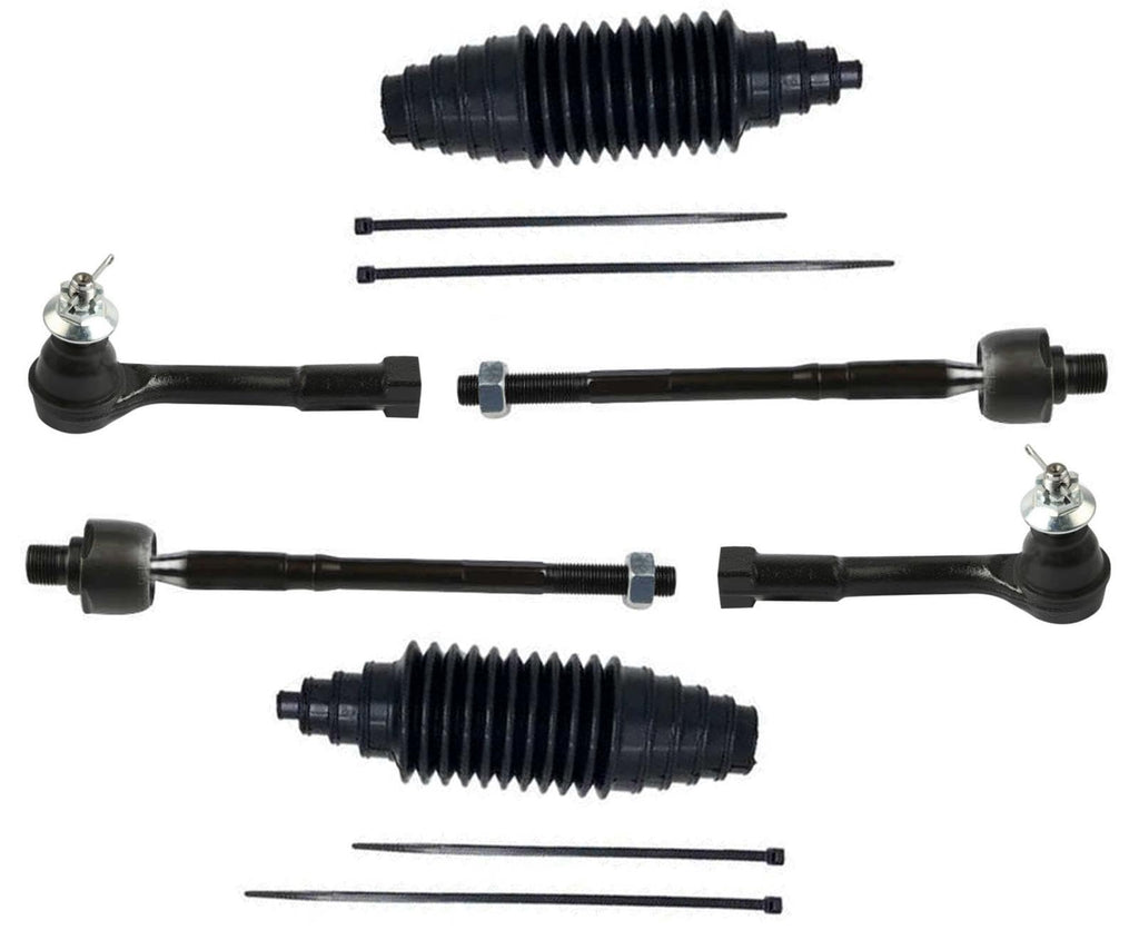 Front Left & RIght Inner & Outer Tie Rods Replacement Parts For Hyundai Genesis 2009 2010 2011 2012 2013 2014