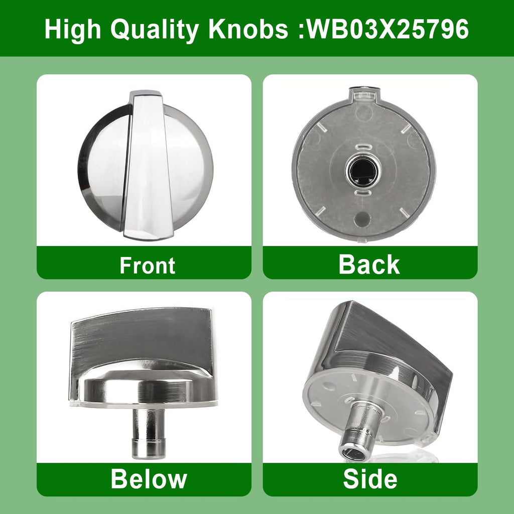 5PCS WB03X25796 Gas Cooktop Knob Compatible with GE Profile Stove Knobs