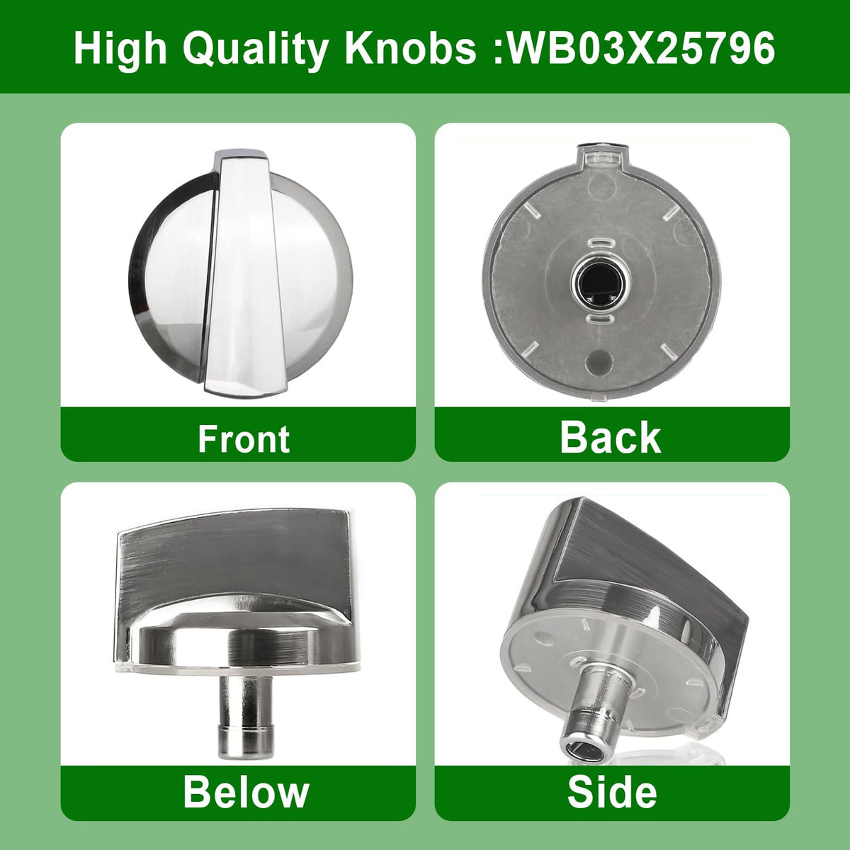 5PCS WB03X25796 Gas Cooktop Knob Compatible with GE Profile Stove Knobs