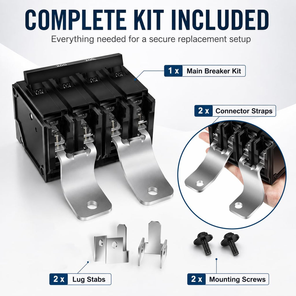 MBK200A Main Breaker Kit for Siemens EQIII Load Centers, 2-Pole 120/240V