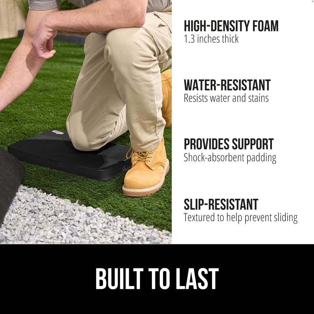Extra Thick Patent Pending Supportive Foam Kneeling Pad, Large Cushion Knee Pads for Gardening, Baby Bath Time, Dirt